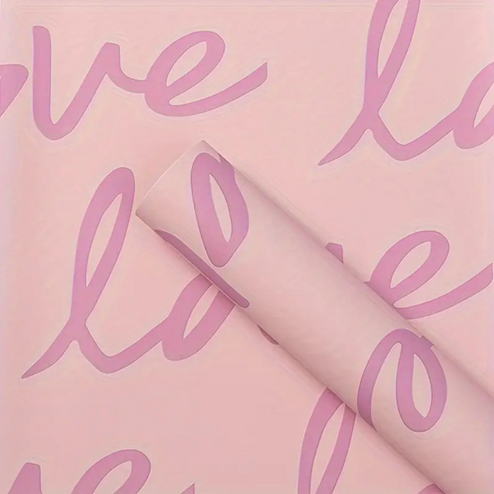 Printed LOVE Wrapping Paper (PINK)