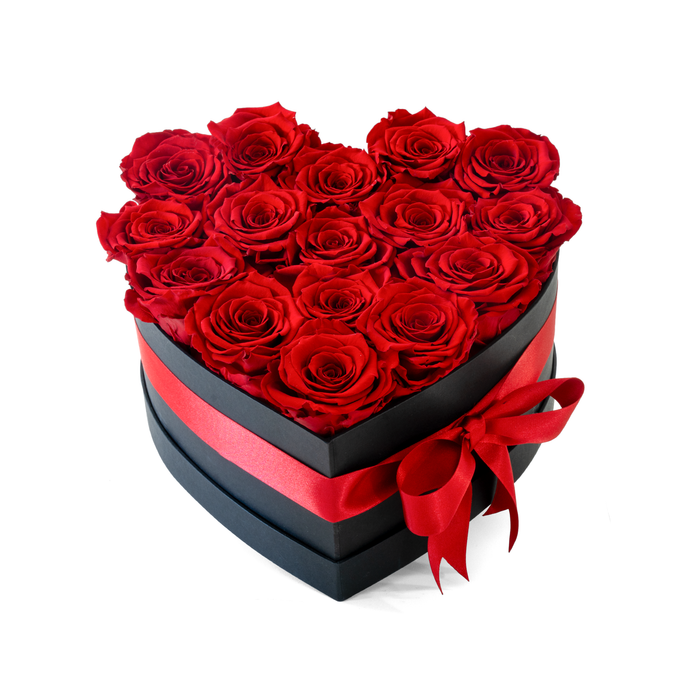 Heart Box - Preserved Roses