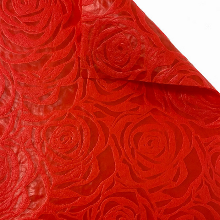 Woven Roses Floral Wrapping Paper (RED)