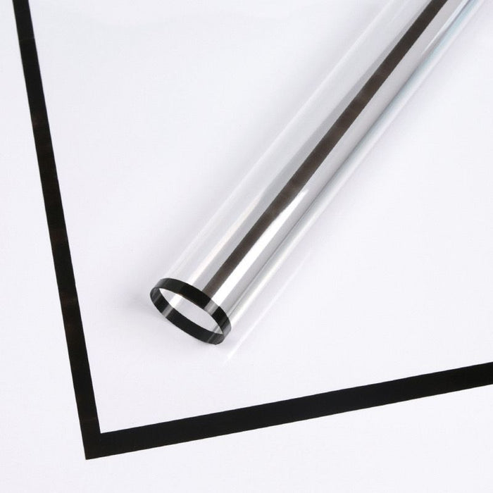 Border Line Clear Cellophane Paper (BLACK)