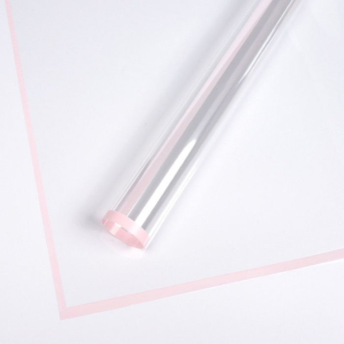 Border Line Clear Cellophane Paper (PINK)