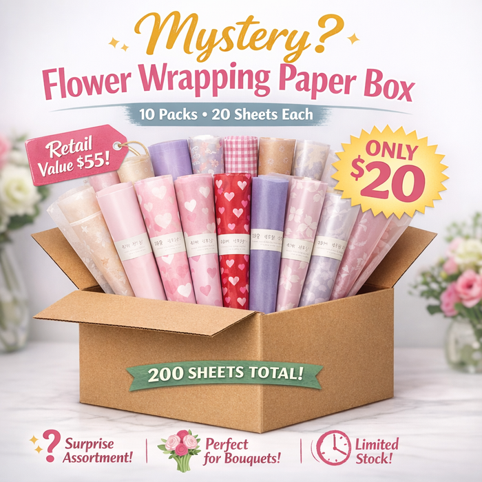 Mystery Bag - Flower Wrapping Paper (200 Sheets)