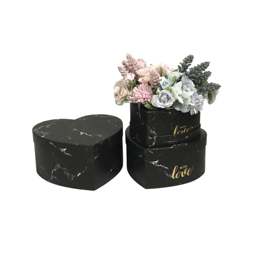 Large Heart Pink Florist Hat Boxes for Flowers