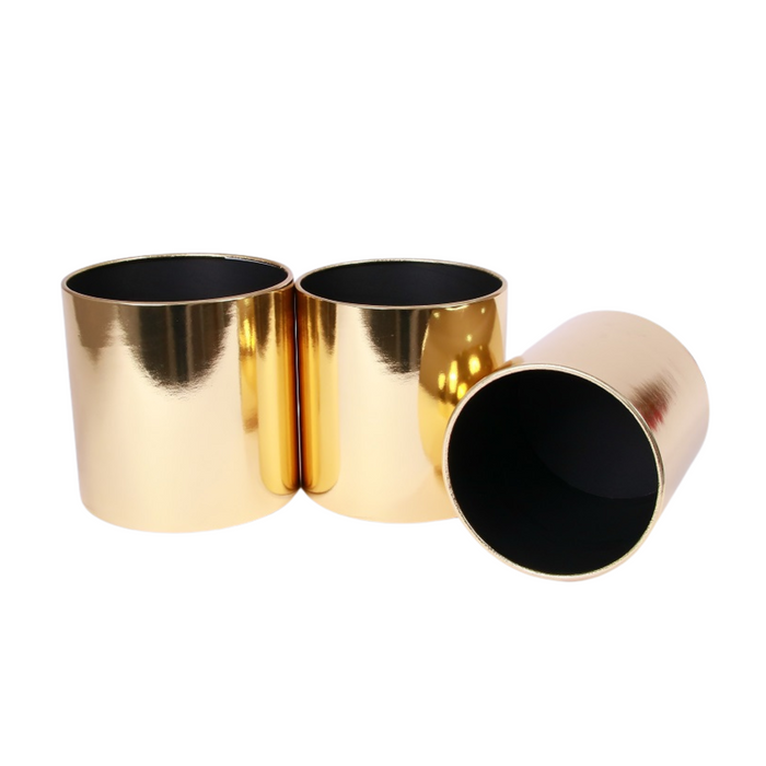 Round Metallic Gift Box (GOLD)