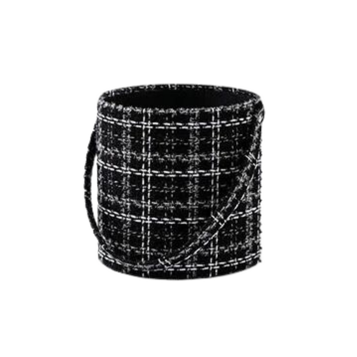 Designer Tweed Fabric Gift Box (BLACK)