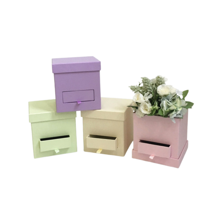 Square Mini Floral Box (PINK)