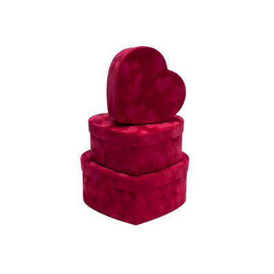 Velvet Heart Floral Box (RED)