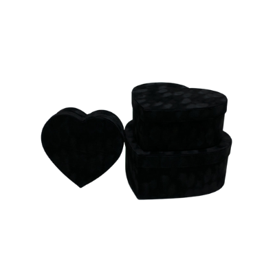 Velvet Heart Floral Box (BLACK)