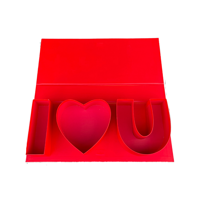 Rectangular ILY Flip Box (RED)