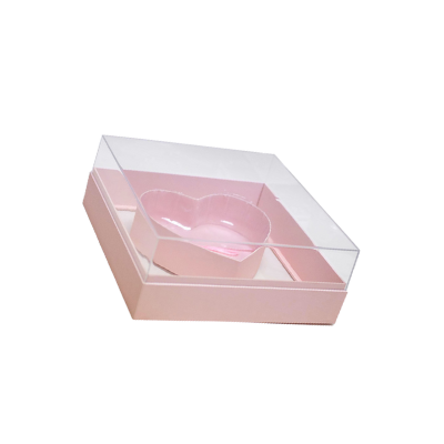 Large Square Acrylic Heart Floral Box (PINK) — Plenty Flowers