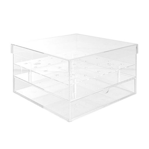 Oasis 15cm Acrylic Cylinder / Cube Clear Plastic Square / Round Container