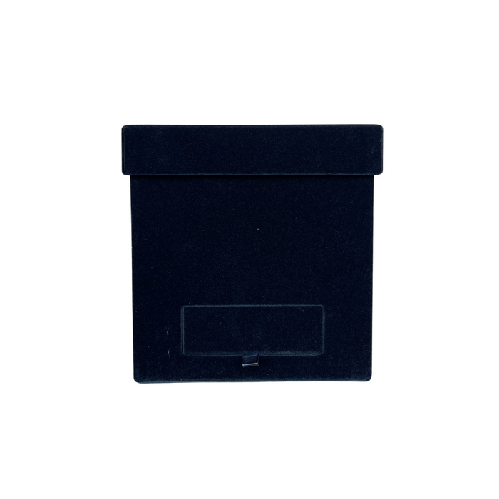 Square Velvet Drawer Box (BLACK)