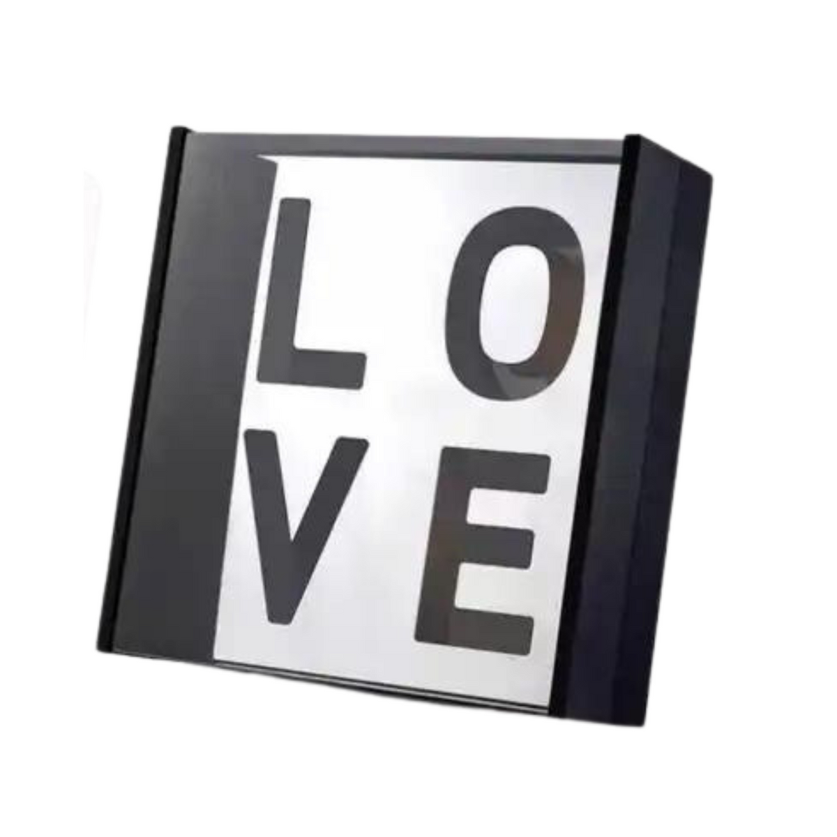 Love Mirror Flower Box + Foam (BLACK) — Plenty Flowers