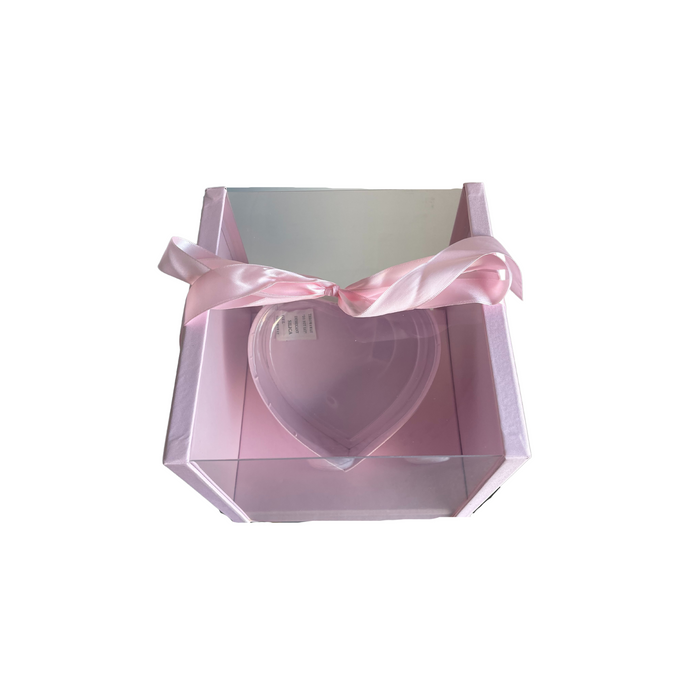 Square Tilted Heart Box (PINK)