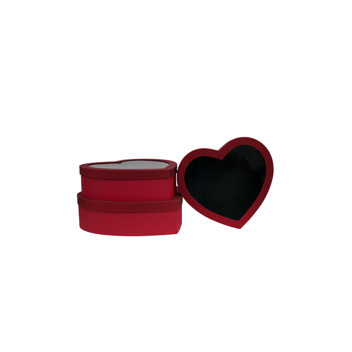 Deluxe Heart Window Box (RED)