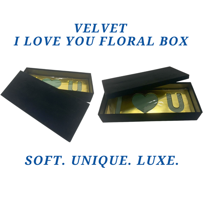 Velvet I Love You Floral Box (BLACK)