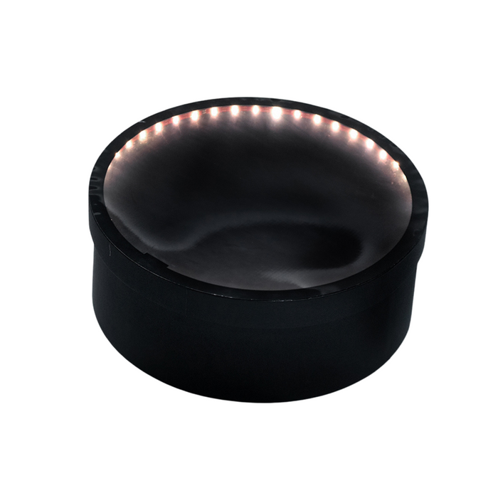 LED Lights Round Floral Box (BLACK)