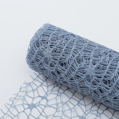 Floral Wrapping Lace Mesh - Blue