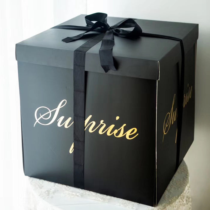 Square Surprise Gift Box (BLACK)