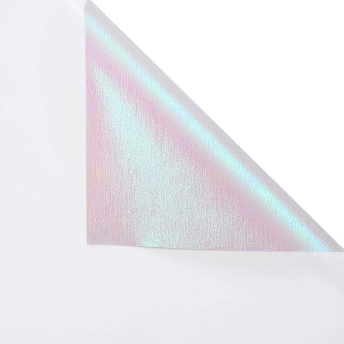 Iridescent Floral Wrapping Paper - WHITE