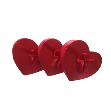 XL Heart Floral Box (RED)