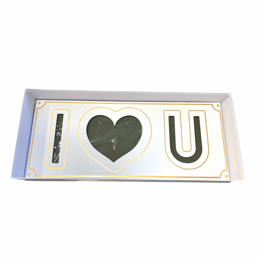 Pink and Gold I Love You Floral Gift Box with Fresh Foam