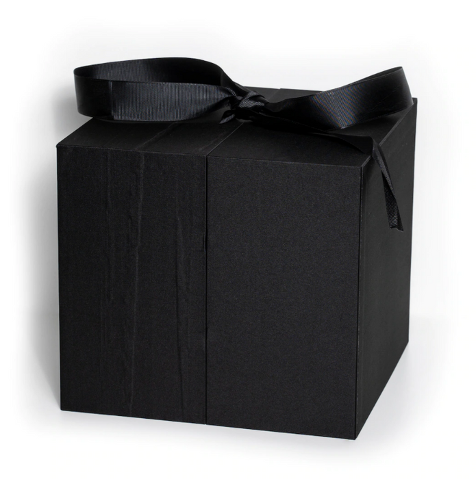 Square Surprise Heart Floral Box (BLACK)